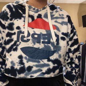 XL cropped Pepsi hoodie
